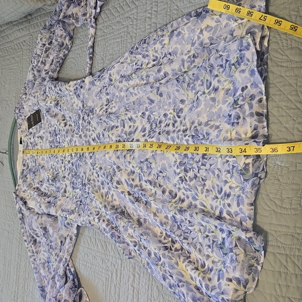 NWT Ralph Lauren Blue Floral Dress  Size 4 - Picture 8 of 10